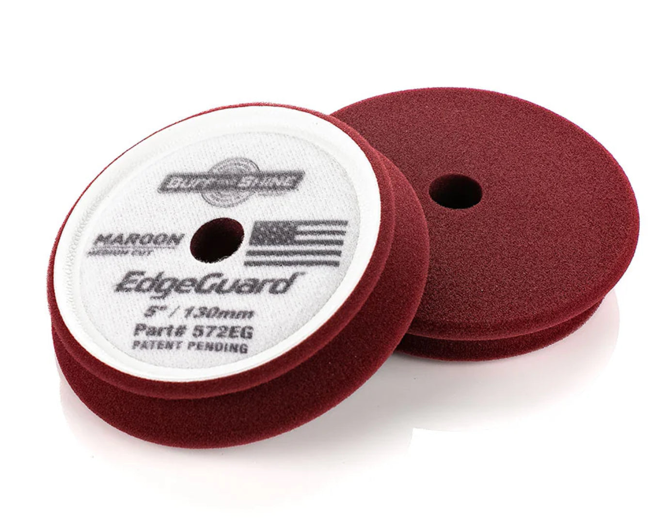 BUFF AND SHINE EDGE GUARD FOAM PAD - MAROON MEDIUM CUT