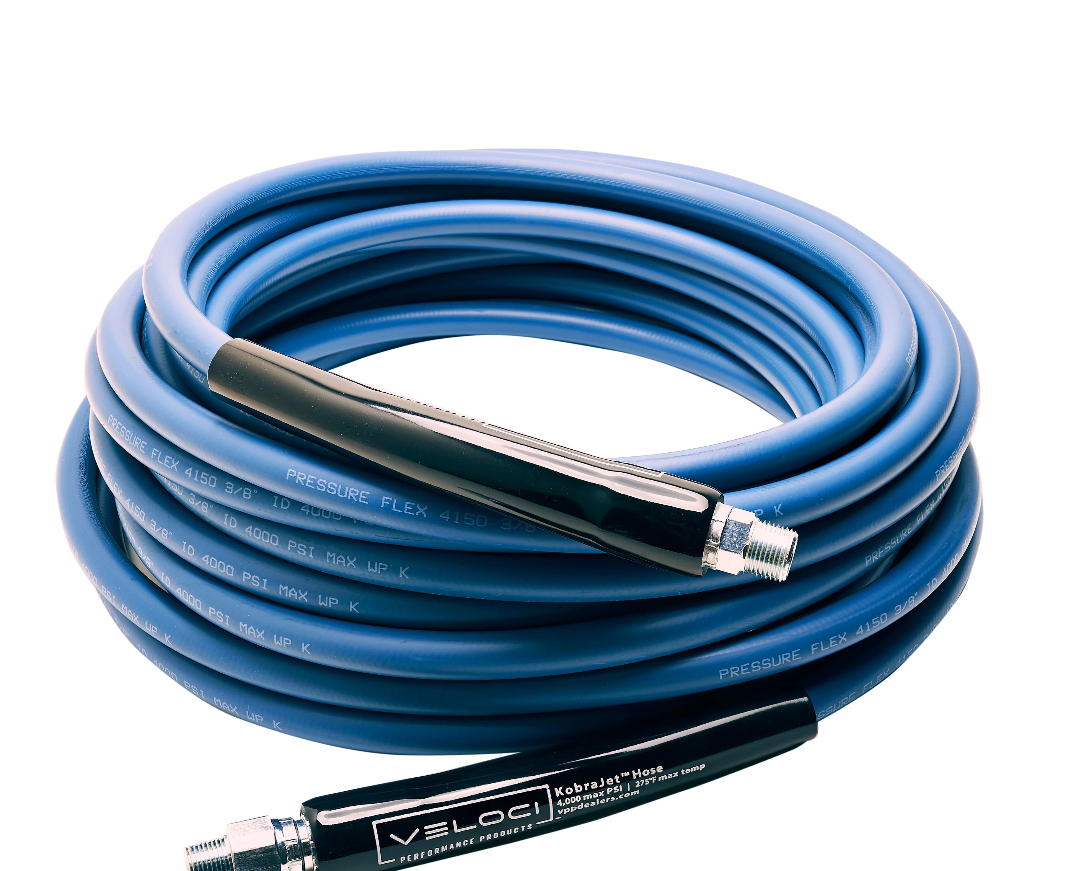 3/8" Kobrajet Smooth Blue Hose, 4000 PSI  (NO QUICK CONNECTS)