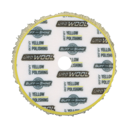 BUFF AND SHINE Wool Yellow Pad
