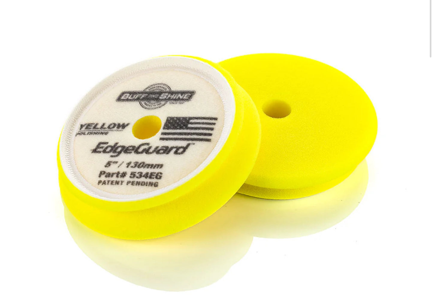 BUFF AND SHINE EDGE GUARD FOAM PAD - YELLOW POLISHING