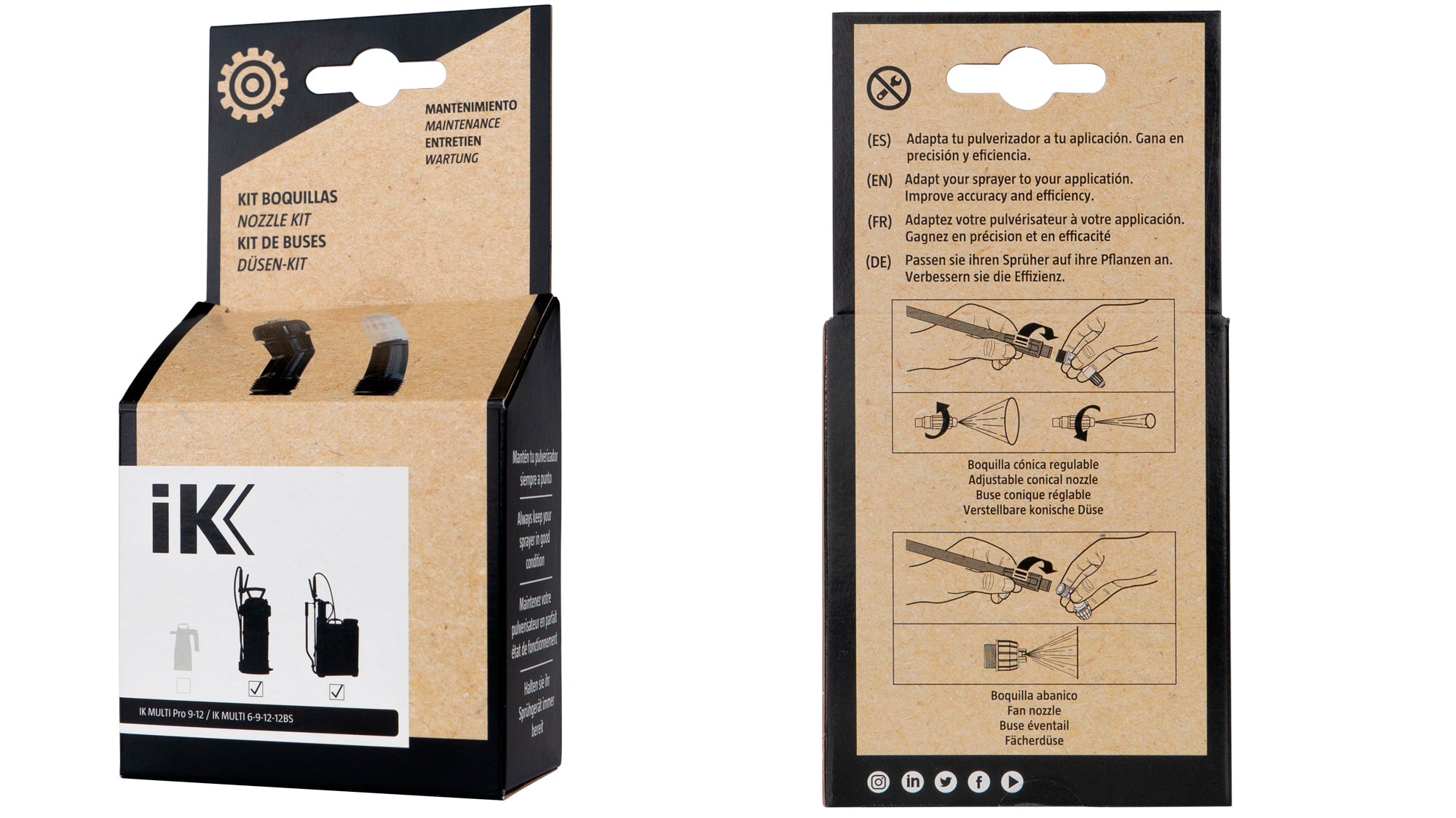 IK Multi & Pro 6-12 Nozzle kit