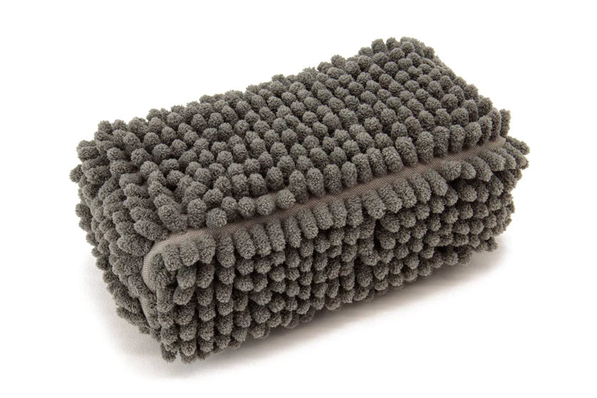 [Stubbie Noodle] Microfiber Car Wash Sponge (7.5" x 3.5" x 3") Gray
