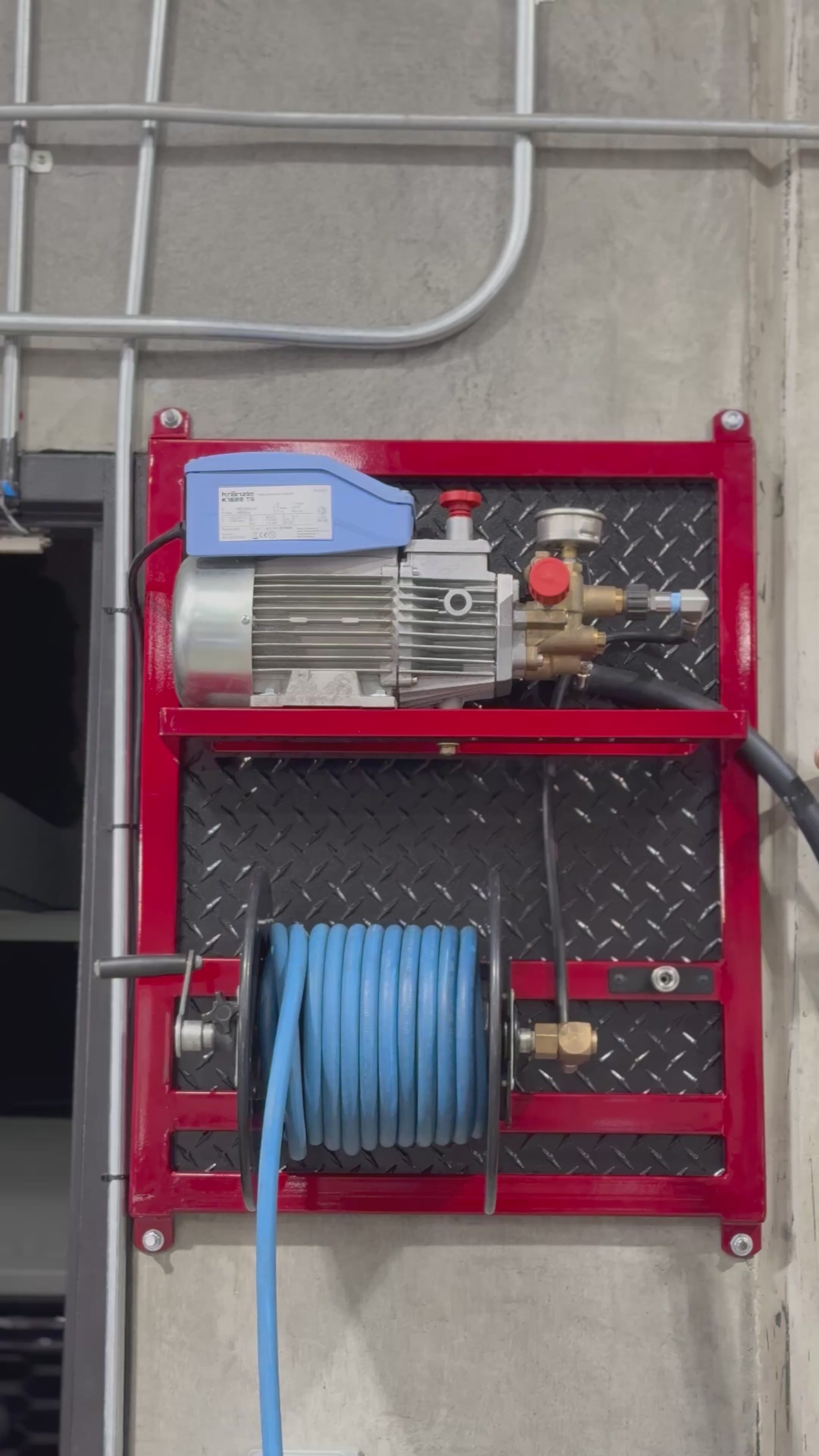 Load video: Wall Mount Pressure Washer Skid