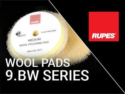 Rupes DA Coarse Wool Polishing Pad 3”